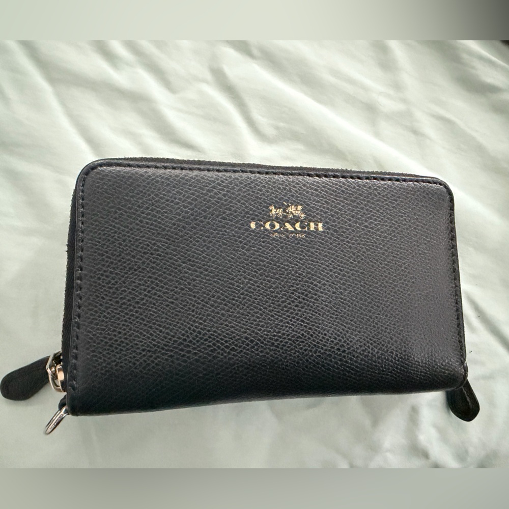 Coach Black Leather Wallet